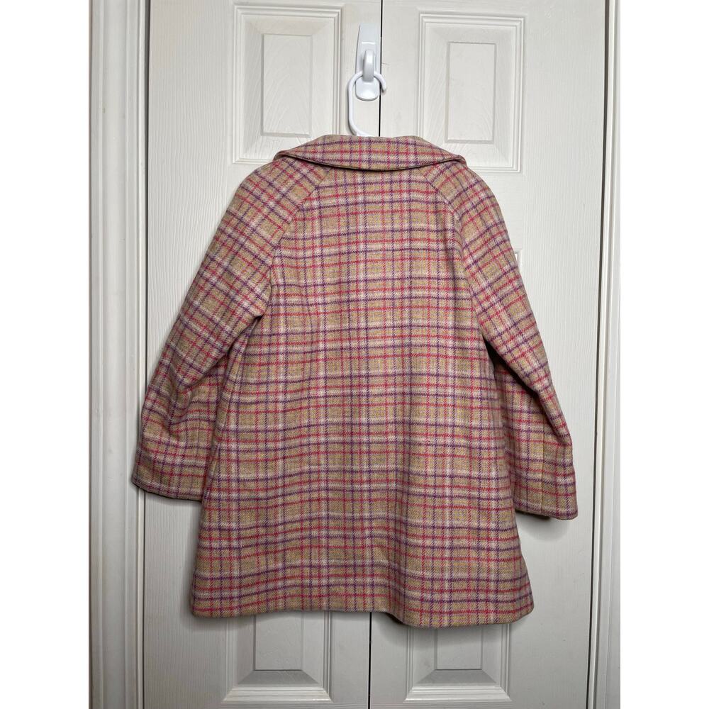 Britannical Girls Islington Coat Highgate Tweed Blossom Check Size 6-7 - Picture 7 of 9